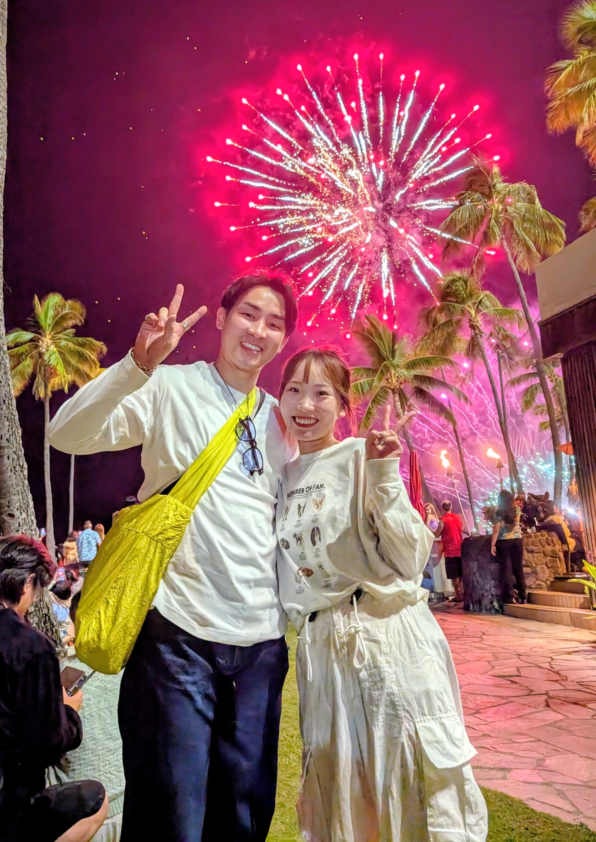 ヒルトン金曜花火 カップル鑑賞