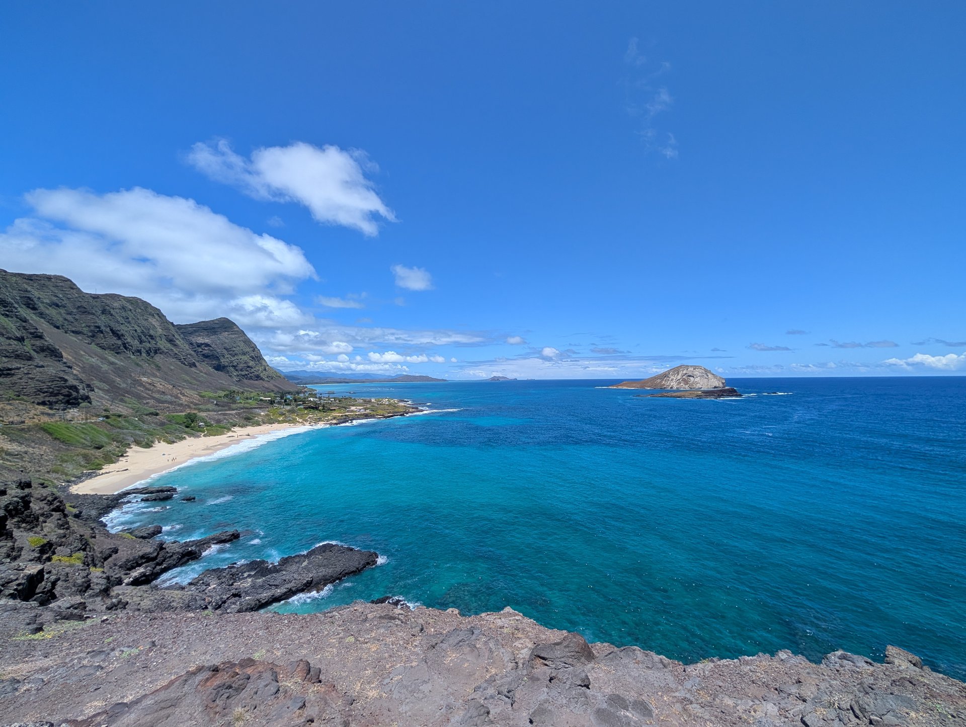 マカプウ展望台からのオアフ島東海岸パノラマビュー