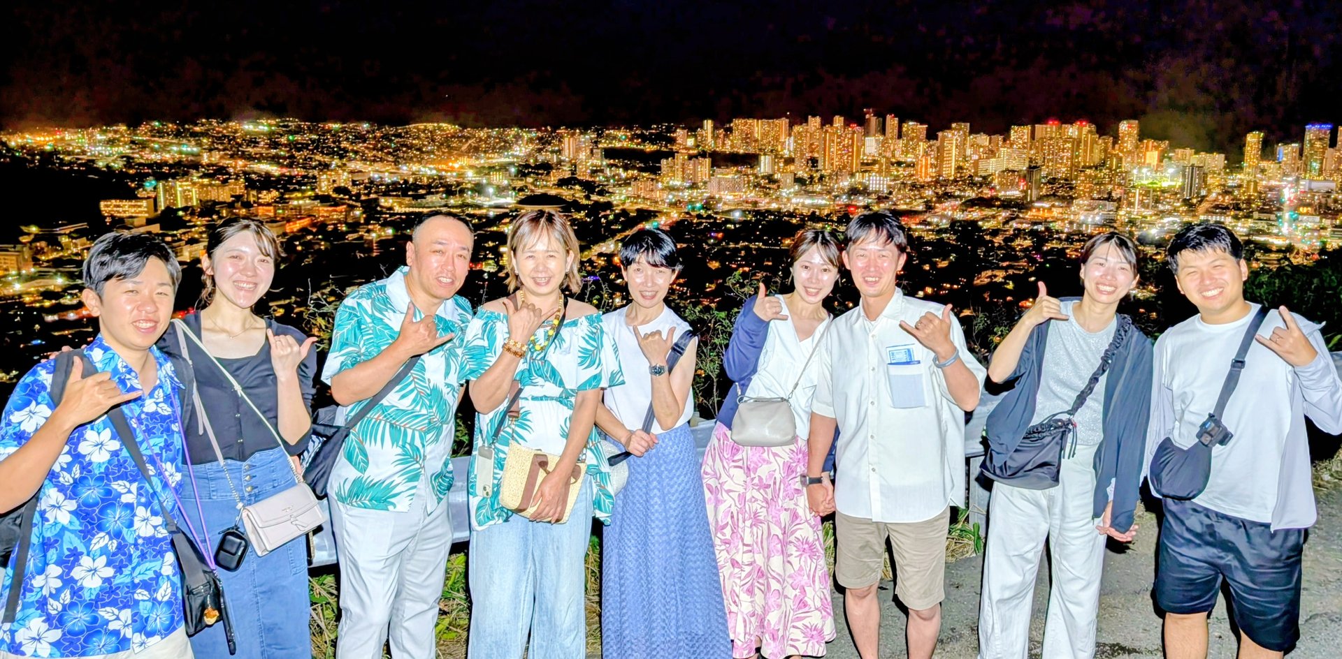 タンタラス展望台からのホノルル夜景
