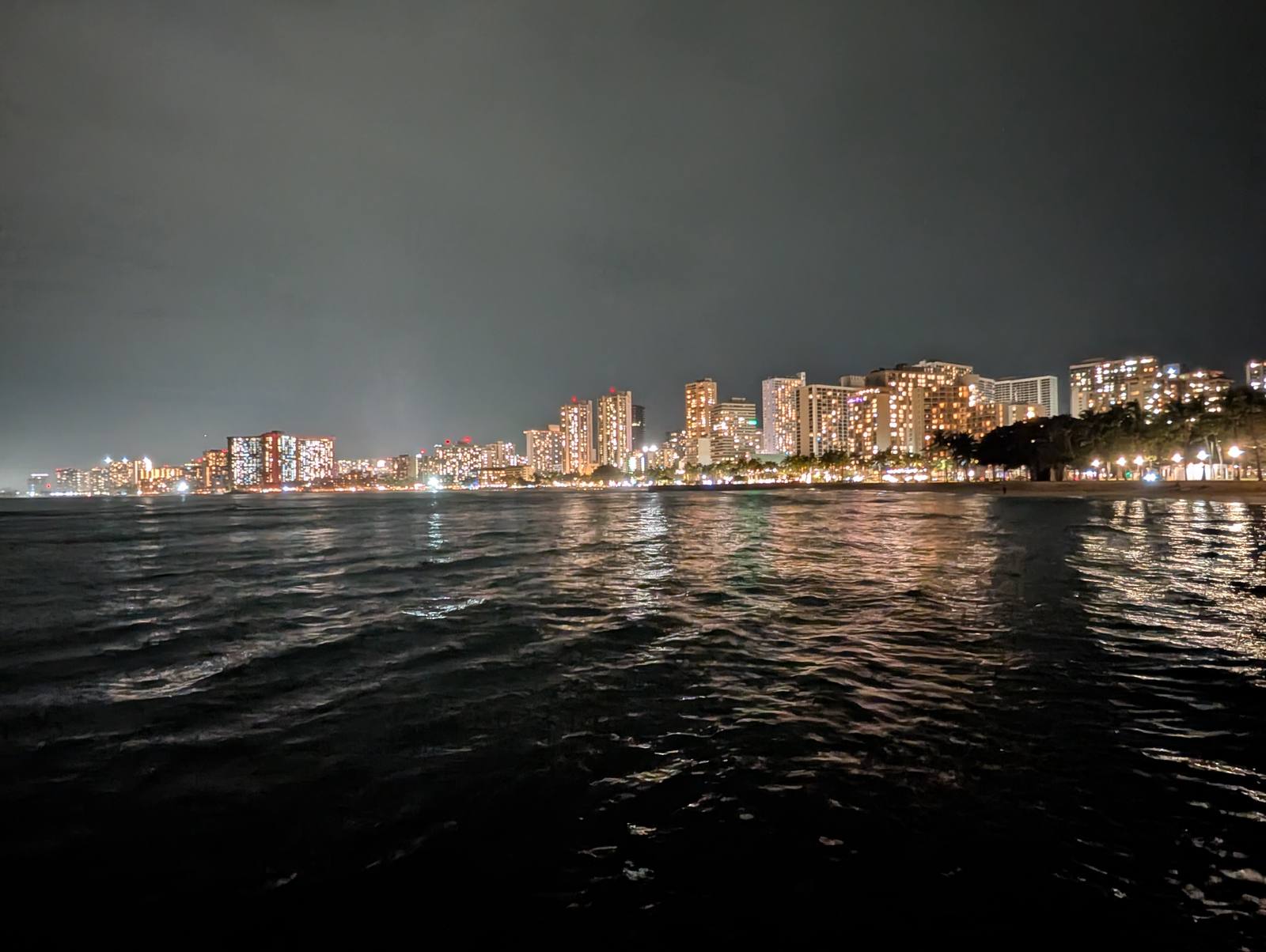 ホノルルの夜景